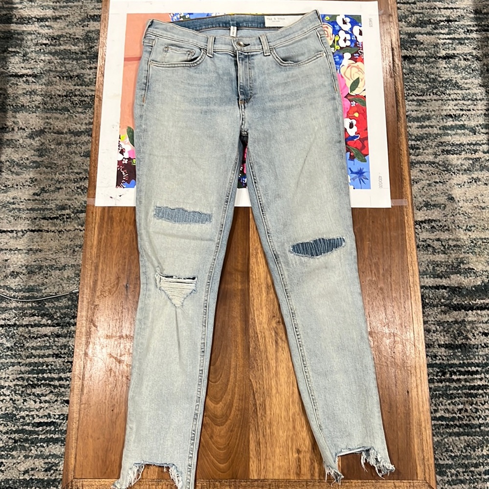 Rag & Bone skinny distressed jeans